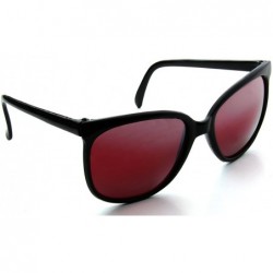 Wayfarer Square Sport Wayfarer Plastic Frame Red Mirror Lens Sunglasses - Black - CB11Q6IPI81 $8.52