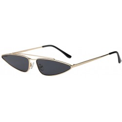 Wayfarer Fashion Eyes Frame Metal Sunglasses Men Women UV Protection for Outdoor - Gray - C718G7UD052 $18.96