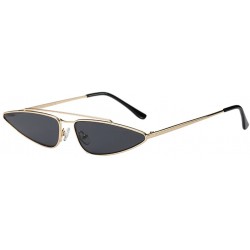 Wayfarer Fashion Eyes Frame Metal Sunglasses Men Women UV Protection for Outdoor - Gray - C718G7UD052 $11.88