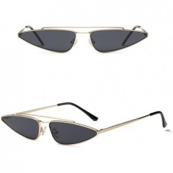 Wayfarer Fashion Eyes Frame Metal Sunglasses Men Women UV Protection for Outdoor - Gray - C718G7UD052 $11.88