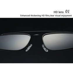 Wayfarer Fashion Eyes Frame Metal Sunglasses Men Women UV Protection for Outdoor - Gray - C718G7UD052 $11.88