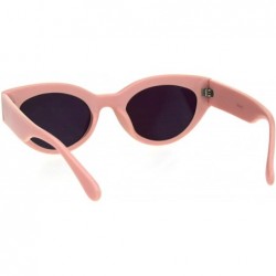 Cat Eye Womens Mod Thick Plastic Fashion Cat Eye Sunglasses - Pink Teal - CE18HIYCXYA $10.18