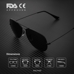 Aviator Classic Aviator Sunglasses for Men Women Driving Sun glasses Polarized Lens 100% UV Blocking - CT18ULDYTYZ $18.11