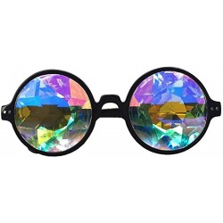 Round Festivals Kaleidoscope Glasses for Raves - Goggles Rainbow Prism Diffraction Crystal Lenses - CV186L8O3DA $22.22