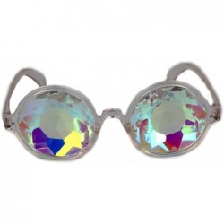 Round Festivals Kaleidoscope Glasses for Raves - Goggles Rainbow Prism Diffraction Crystal Lenses - CV186L8O3DA $22.22