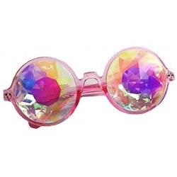 Round Festivals Kaleidoscope Glasses for Raves - Goggles Rainbow Prism Diffraction Crystal Lenses - CV186L8O3DA $22.22