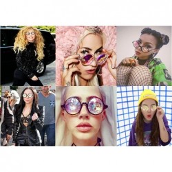 Round Festivals Kaleidoscope Glasses for Raves - Goggles Rainbow Prism Diffraction Crystal Lenses - CV186L8O3DA $22.22