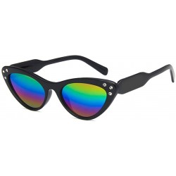 Oval Unisex Sunglasses Retro Pink Drive Holiday Oval Non-Polarized UV400 - Multicolor - CY18RKH22M4 $18.74