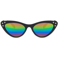 Oval Unisex Sunglasses Retro Pink Drive Holiday Oval Non-Polarized UV400 - Multicolor - CY18RKH22M4 $7.50