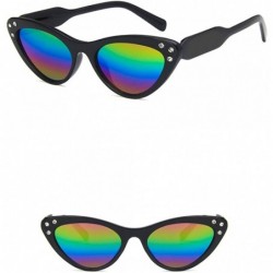 Oval Unisex Sunglasses Retro Pink Drive Holiday Oval Non-Polarized UV400 - Multicolor - CY18RKH22M4 $7.50