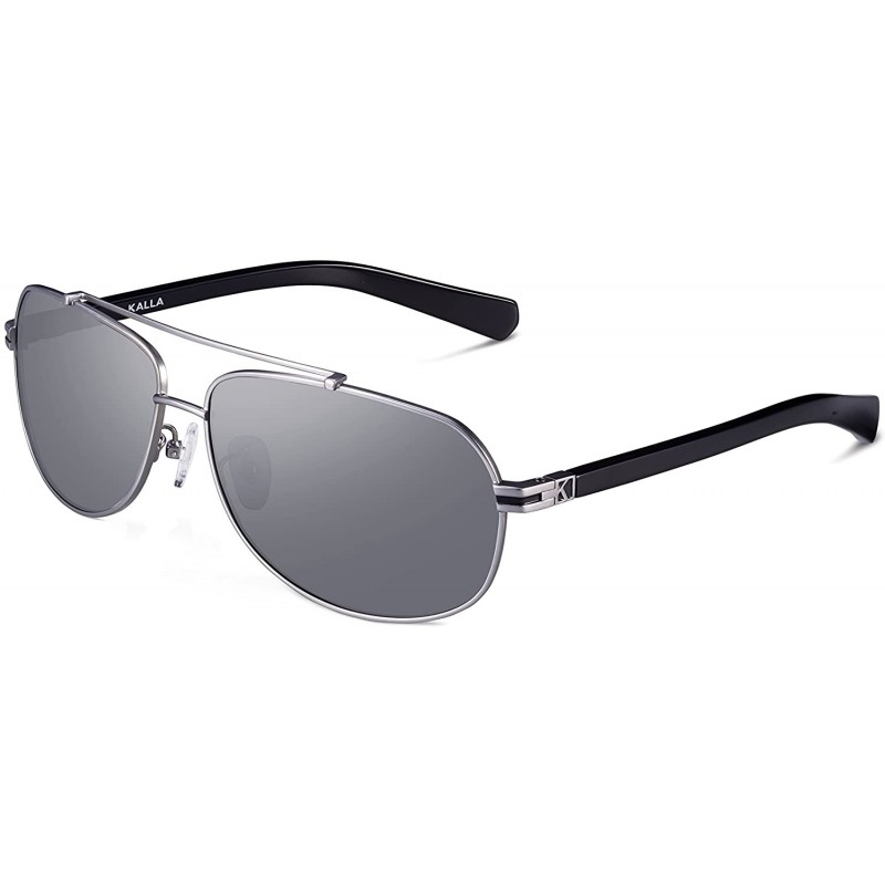 Aviator KL6023C2 Men Ultra Lightweight Aviator Sunglasses Polarized UV400 Protection Fashion Eyewear - C3196Y5OAZ0 $11.21