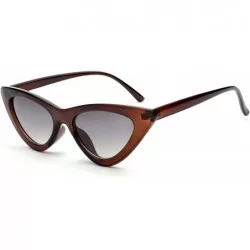 Sport Clout Goggles Cat Eye Sunglasses Vintage Mod Style Retro Kurt Cobain Sunglasses Z3265 - Brown - CG189WUR0EI $23.54