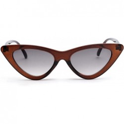 Sport Clout Goggles Cat Eye Sunglasses Vintage Mod Style Retro Kurt Cobain Sunglasses Z3265 - Brown - CG189WUR0EI $23.54