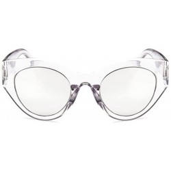 Round Retro Sunglasses For Women/Men Classic Outdoor Glasses UV400 Round Len - Transparent - C818D4NTEC3 $7.51