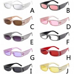 Square New Women Men Vintage Retro Sun Glasses Unisex Fashion Small Frame Sunglasses Eyewear - CT18SX9R4DQ $7.12