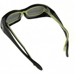 Shield Unisex Polarized Fit Over Sunglasses Wear Over Cover Over Glasses - 2 Black - CK12IDLJK5Z $27.38