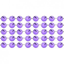 Round 20 Pieces Wholesale Lot Small Round Circle Sunglasses Bulk Party Mix Assotrted - Silver_frame_purple - CO18C435E8I $49.99