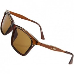 Wayfarer Women Vintage Retro Wayfarer Sunglasses UV400 4PCS - Brown - CR12EC2YEWX $14.88