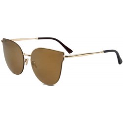 Oval Womens Designer Rhinestones Sunglasses (100% UVA/UVB) - 86010 C3 Gold Brown - CB11JXZ8UON $20.45