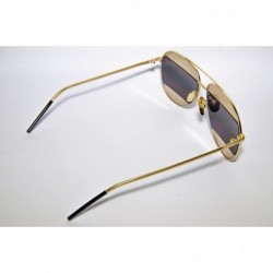 Aviator Vintage Sunglasses Mirrored Aviator Frame Men Gold - CP12O9XCELW $25.35