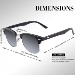 Square Polarized Sunglasses for Men Driving Sun glasses Shades 80's Retro Style Brand Design Square - CX18N0CTYUH $9.92