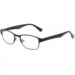 Square "Zonic" Aluminum Brushed Prescription Ready Clear Lens Rx Frames Optical Frames for Women - CN12KRZEAKJ $35.95