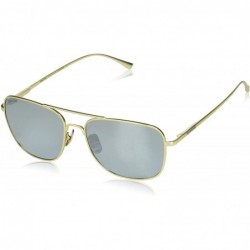 Aviator Women's Airborne Oval Sunglasses - Matte Light Gold - CA18Q34OCK2 $72.45