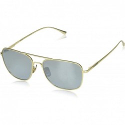 Aviator Women's Airborne Oval Sunglasses - Matte Light Gold - CA18Q34OCK2 $40.46