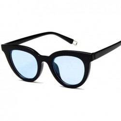 Cat Eye Newest Sexy Cat Eye Sunglasses Women Lady Sun Glasses For Female Vintage Shades Eyewear - Black Blue - C3198ULW88Q $2...