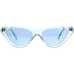 Cat Eye Womens Lollita Fashion Sunglasses Flat Cat Eye Translucent Colors UV 400 - Blue - CY1808D6M9N $19.17