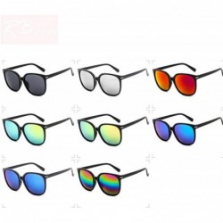 Aviator 2019 Vintage Sunglasses Women Top Brand Designer Luxury Candies Lens Black Blue - Black Gold - CB18Y6SNGRI $12.13