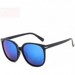 Aviator 2019 Vintage Sunglasses Women Top Brand Designer Luxury Candies Lens Black Blue - Black Gold - CB18Y6SNGRI $12.13