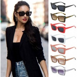 Square Fashion Women Irregular Frame Sunglasses Vintage Retro Style Classic Polarized Glasses - C - CF18TLY3MOW $7.39