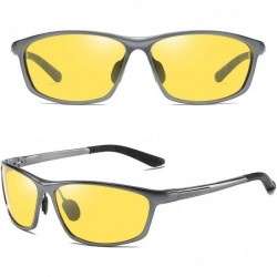 Sport Anti Glare Night-vision Glasses For Headlight Polarized Driving Glasses 2179 - Gunmetal/Yellow - CH18A2YXHHQ $19.20