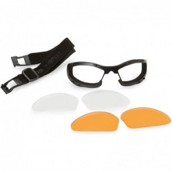 Sport Raptor 2 Interchangeable Sunglasses - Black Frame/3 Lenses (Smoked - Amber and Clear) - CW111K1SAYH $50.57