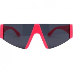 Rimless 80's Fashion Sunglasses Flat Top Open Frame Funky Geometric Shades UV 400 - Pink - CI194ALNNZ6 $20.83