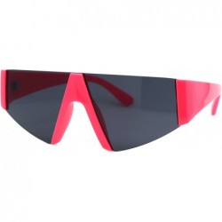 Rimless 80's Fashion Sunglasses Flat Top Open Frame Funky Geometric Shades UV 400 - Pink - CI194ALNNZ6 $11.79