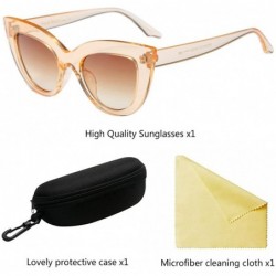 Wayfarer Fashion Star Same Style Cat Eye Frame Eyeglasses Ladies Womens Sunglasses - Tea - CM18G7AS6I2 $12.50