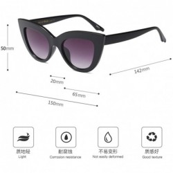 Wayfarer Fashion Star Same Style Cat Eye Frame Eyeglasses Ladies Womens Sunglasses - Tea - CM18G7AS6I2 $12.50