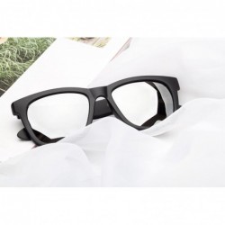 Square Linno Oversized Square Sunglasses for Men Women Coating Mirror Lens UV400 - Silver - C818LX4CTWC $13.88