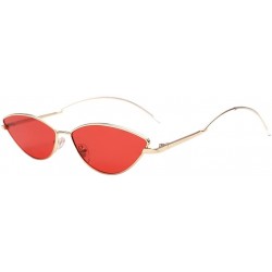 Cat Eye Women's Retro Cat Eye Small Oval Shades Frame UV Protection Polarized Sunglasses - C - C218E7K58EN $18.27