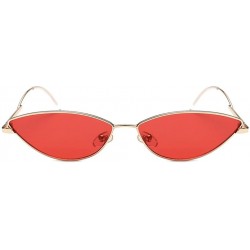 Cat Eye Women's Retro Cat Eye Small Oval Shades Frame UV Protection Polarized Sunglasses - C - C218E7K58EN $18.27