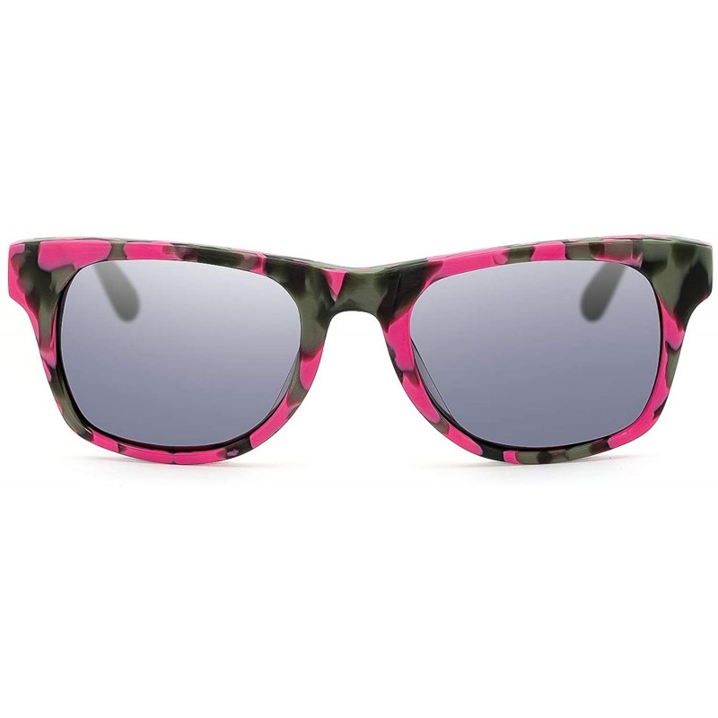 Rectangular Camouflage Wellington UV-400 Protection Sunglasses - Pink Camouflage - C3198AL4GHW $45.01