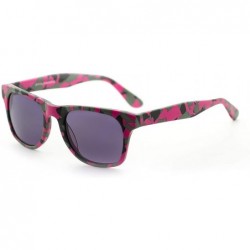Rectangular Camouflage Wellington UV-400 Protection Sunglasses - Pink Camouflage - C3198AL4GHW $45.01