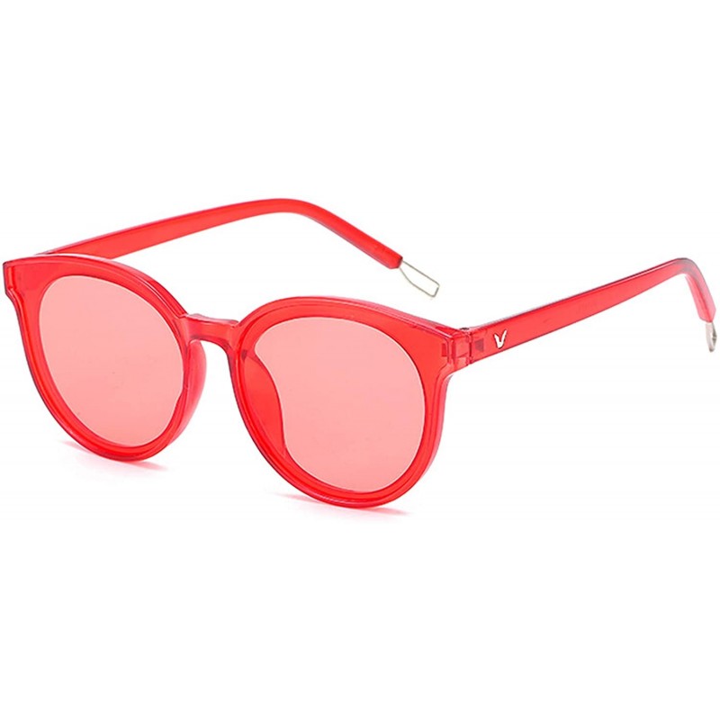 Rectangular Polarized Sunglasses Glasses Protection Activities - Red - CQ18TQZXUKT $18.51