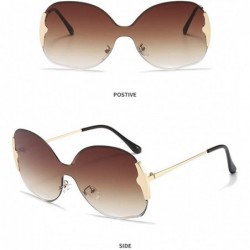 Round Round one-piece Sunglasses for Women Men- Versized Round Sun Glasses Female Gradient Elegant Shades - C6 - C81992MN7SA ...