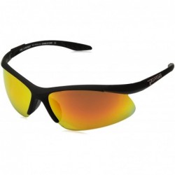 Rimless Men's Ricochet Shield Sunglasses - Black - CJ1252PCQ65 $47.03