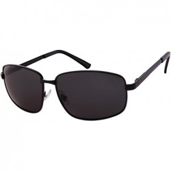 Oversized Men Large Rectangular Polarized Sunglasses Spring Hinge BG1207S-P - CB1833OQM7G $20.57