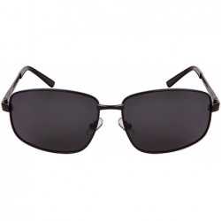 Oversized Men Large Rectangular Polarized Sunglasses Spring Hinge BG1207S-P - CB1833OQM7G $11.49