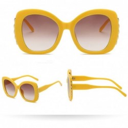 Oversized Classic Square Oversized Frame Sunglasses Retro Fashion Cateye Women Sunglasses Oversized Frame Lens Glasses - A - ...